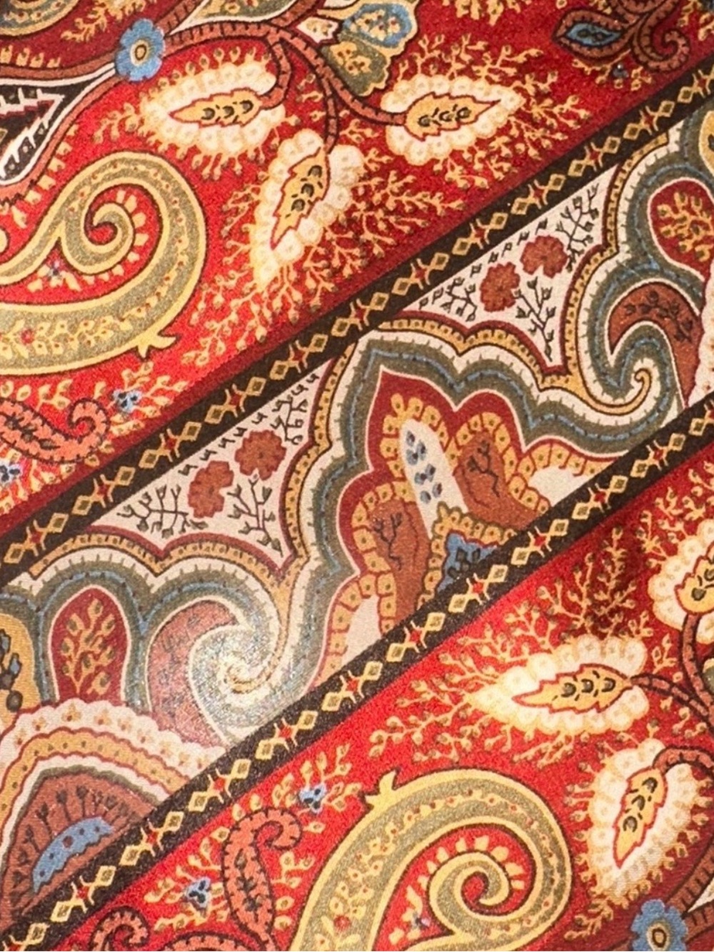 Beautiful Paisley Scarf in Autumn Colors by Echo - Picture 3 of 4